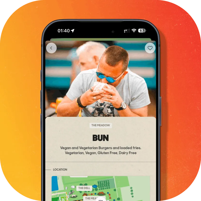 Vendor profiles displayed in a VIKIN event app
